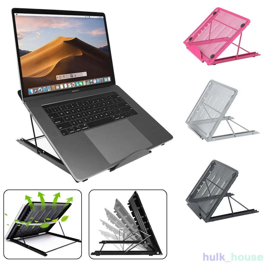 Adjustable Laptop Stand Folding Portable Mesh Desktop iPad Holder Office Support
Adjustable Laptop Stand Folding Portable Mesh Desktop iPad Holder Office Support