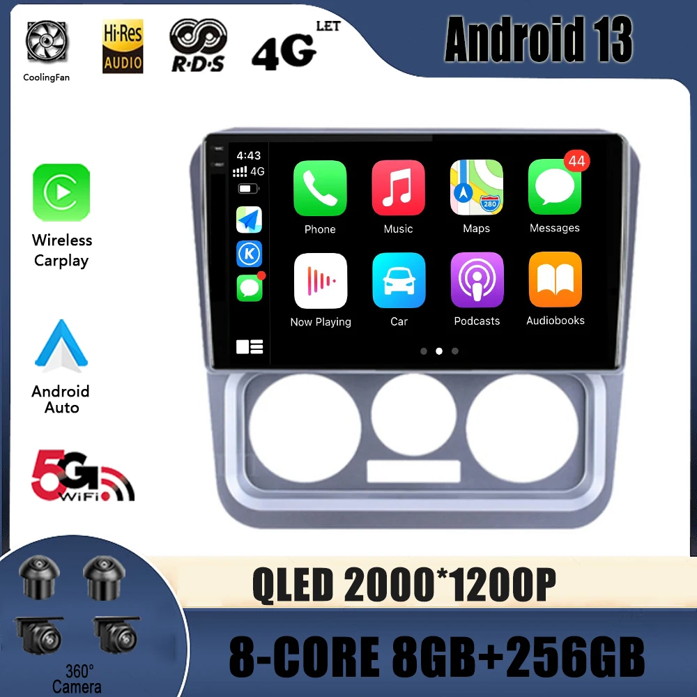 

Автомагнитола, мультимедийный видеоплеер с GPS для Geely CK 2008-2016, Android 13, навигация, № 2 Din, DVD-плеер