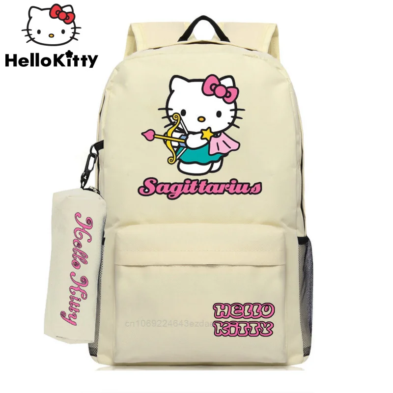 

Sanrio Fashion Hello Kitty Backpack Y2k Girl Harajuku Korean Grunge Style Trendy Mochila Cute Kawaii Cartoon Shoulder Bags Women