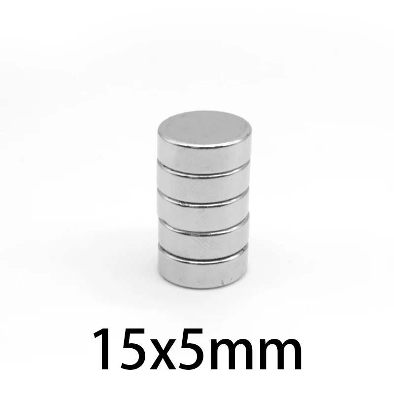 2/5/10/20/50PCS 15x5 Round Powerful Strong Magnetic Magnets 15mm X 5mm Permanent Neodymium Magnet 15x5mm Disc Search Magnet 15*5
2/5/10/20/50PCS 15x5 Round Powerful Strong Magnetic Magnets 15mm X 5mm Permanent Neodymium Magnet 15x5mm Disc Search Magnet 15*5