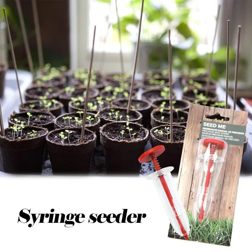 Шприцевая сеялка мини-посевной плантатор для семян ручной цветочный горшок