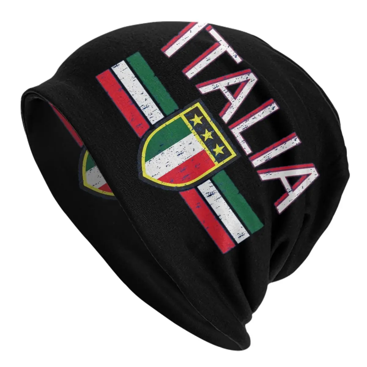 

Шляпа с итальянским флагом, шляпы, крутая вязаная шапка для женщин и мужчин, теплые осенне-зимние шапочки, облегающие шапки