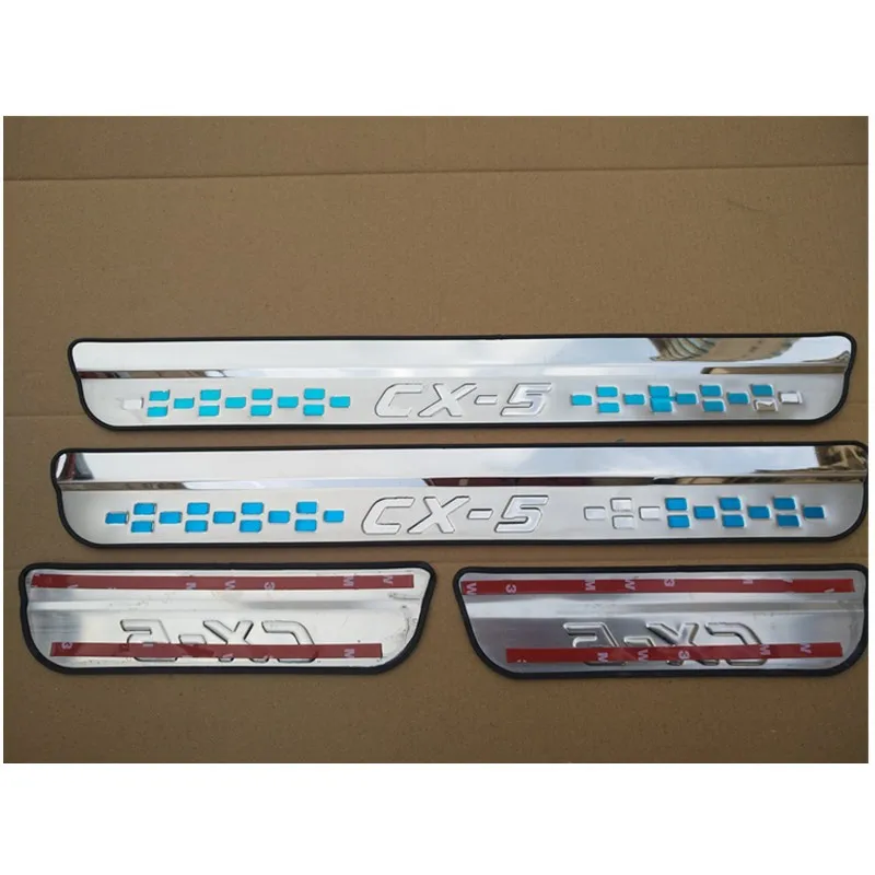 4PCS/SET Lengthened stainless steel Scuff Plate / Door Sill For Mazda CX-5 Cx5 2018 2017 Car styling
4PCS/SET Lengthened stainless steel Scuff Plate / Door Sill For Mazda CX-5 Cx5 2018 2017 Car styling