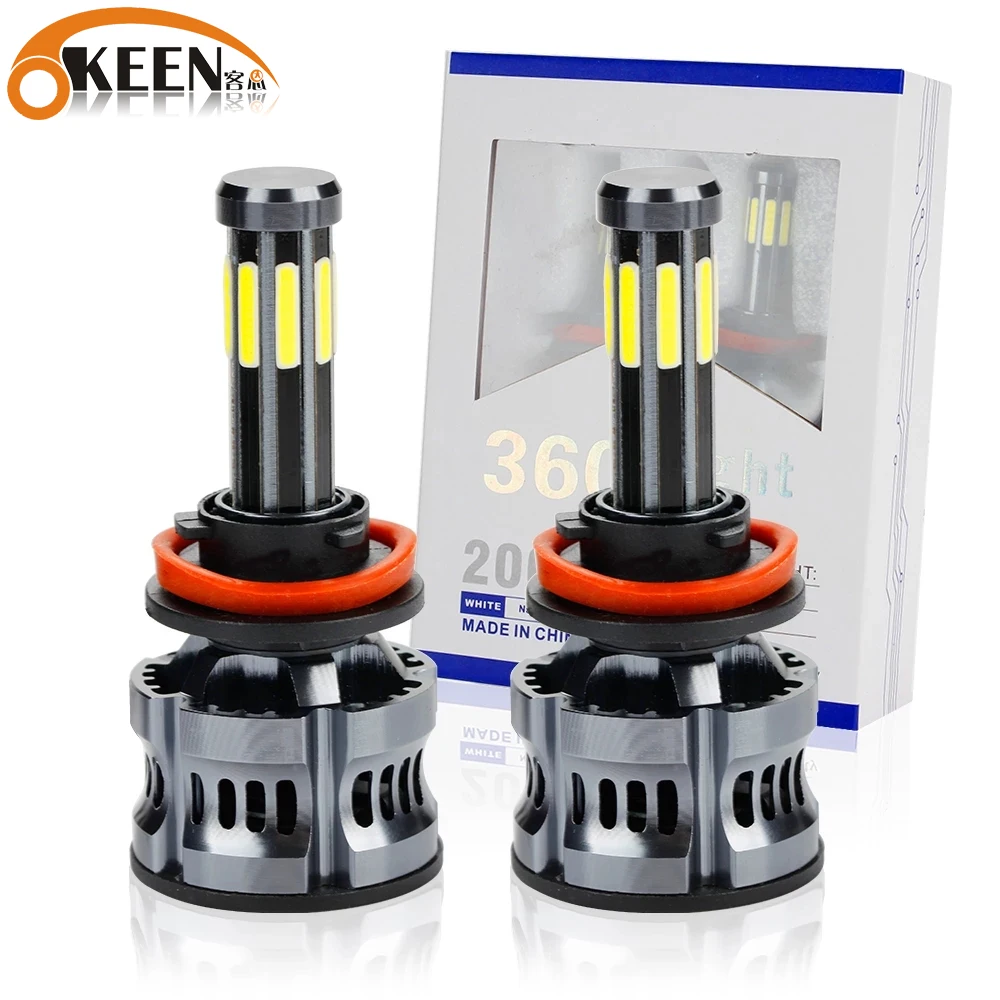 2PCS 8 Sides Car H4 Led Headlight H1 H7 H8 H9 H11 9005 HB3 9006 HB4 H13 9007 9008 Led Head Light Bulb Super Bright Car Light 12V
2PCS 8 Sides Car H4 Led Headlight H1 H7 H8 H9 H11 9005 HB3 9006 HB4 H13 9007 9008 Led Head Light Bulb Super Bright Car Light 12V