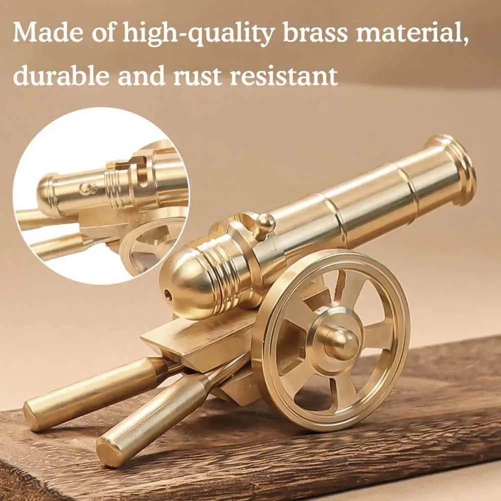 Vintage Solid Brass Cannon Ornaments Military Souvenir Opening Gifts Office Study Desk Shop Home Decoration Crafts Model Toy
Vintage Solid Brass Cannon Ornaments Military Souvenir Opening Gifts Office Study Desk Shop Home Decoration Crafts Model Toy