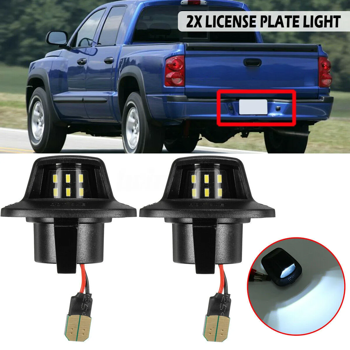 2x White 6000k LED Number License Plate Light DC 12V 3W For Mitsubishi Raider 20062009 Dodge1 Dakota 19972010
2x White 6000k LED Number License Plate Light DC 12V 3W For Mitsubishi Raider 20062009 Dodge1 Dakota 19972010