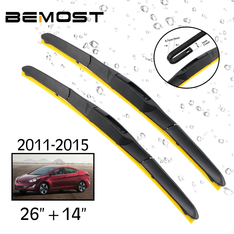Car Wiper Blade Front Window Windshield Rubber Silicon Refill Wiper For Hyundai ELANTRA MD 2011-2015 26+14 Car Accessories
Car Wiper Blade Front Window Windshield Rubber Silicon Refill Wiper For Hyundai ELANTRA MD 2011-2015 26+14 Car Accessories