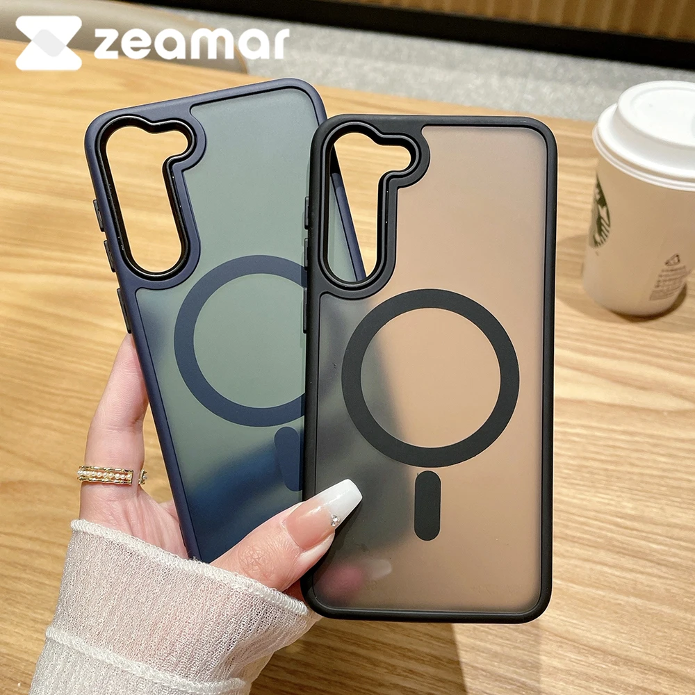 Luxury Matte Magnetic For Magsafe Case For Samsung Galaxy S23 S22 Plus Ultra Wireless Charging Bumper Lens Protector PC Cover
Luxury Matte Magnetic For Magsafe Case For Samsung Galaxy S23 S22 Plus Ultra Wireless Charging Bumper Lens Protector PC Cover