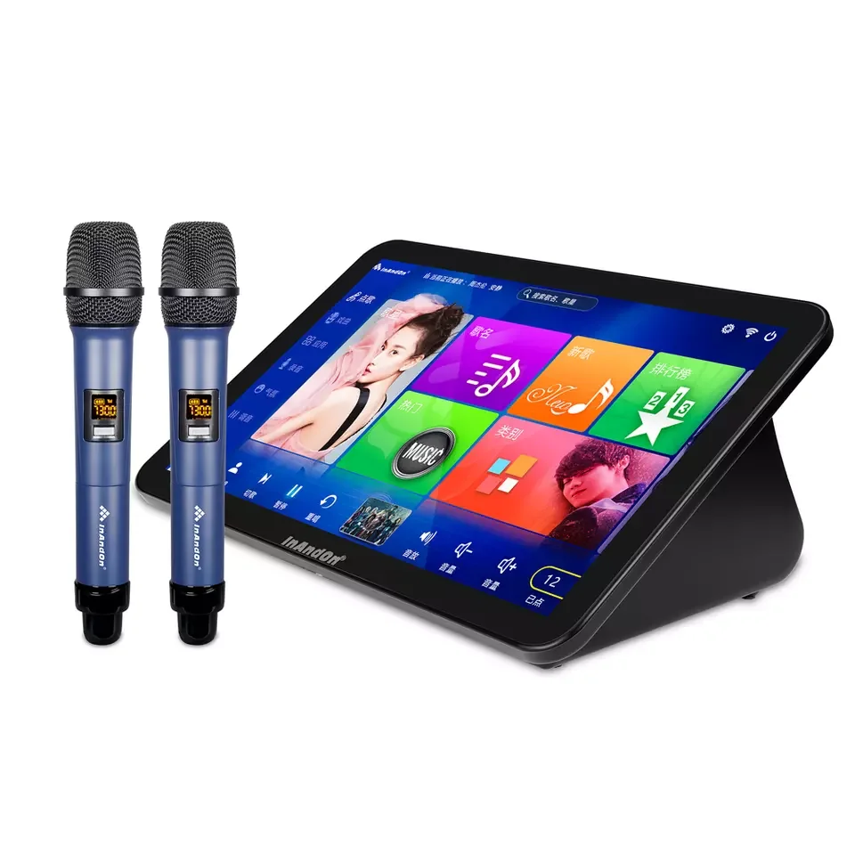 Entertainment InAndOn Karaoke System 15.6 inch 4TB All in one Karaoke Machine KTV Mini Karaoke Player With Wireless Microphone
Entertainment InAndOn Karaoke System 15.6 inch 4TB All in one Karaoke Machine KTV Mini Karaoke Player With Wireless Microphone