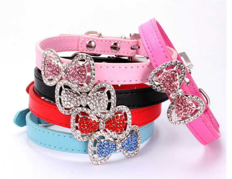 Dog Collar Diamond Cute Bowknot Crystal Safe Collar Adjustable Collar for Dogs Cats Pets Supplies Dog Accessories for small pet
Dog Collar Diamond Cute Bowknot Crystal Safe Collar Adjustable Collar for Dogs Cats Pets Supplies Dog Accessories for small pet