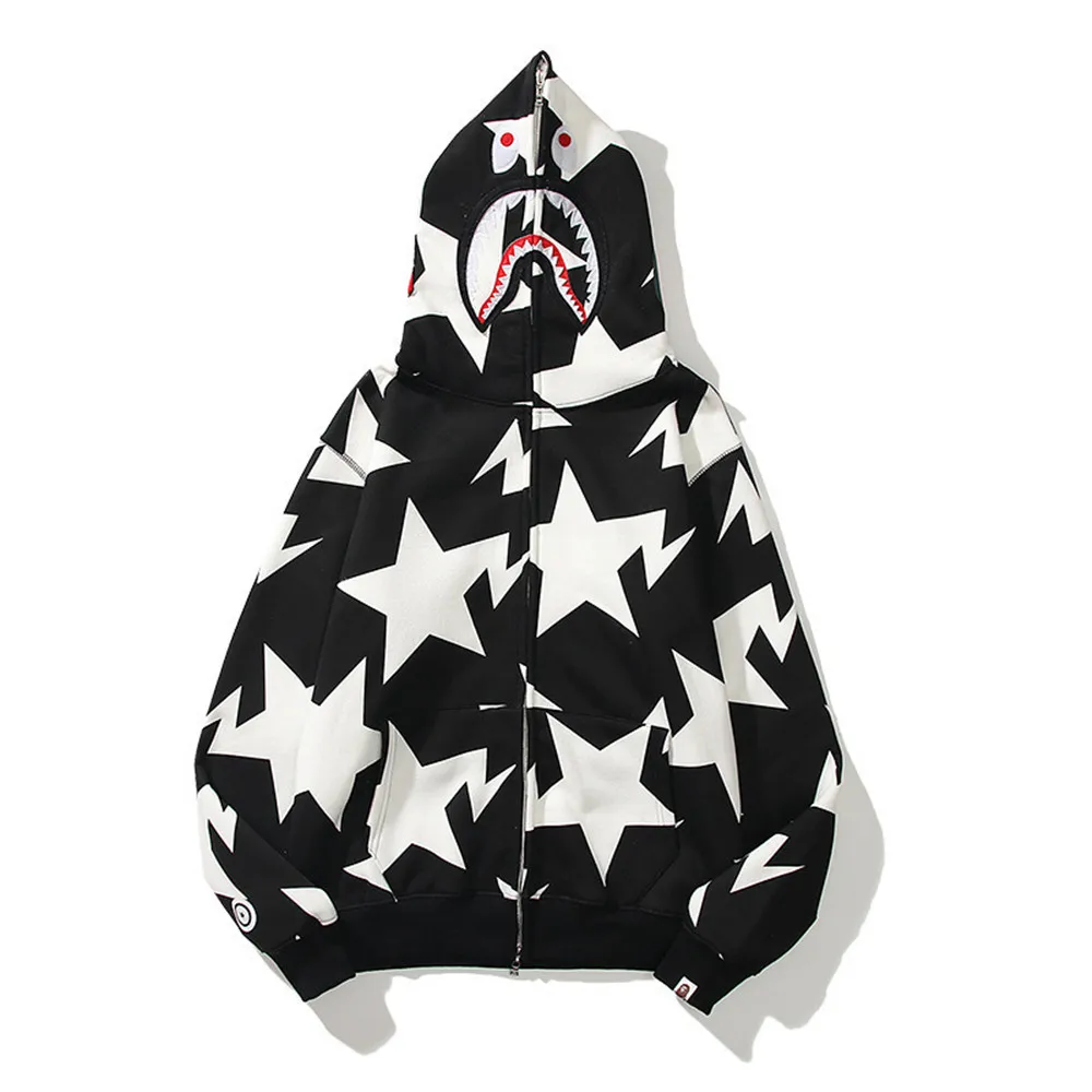 High Quality Hoodies Winter 100% Cotton Camouflage Couples Wear Hoody Casual Cardigan Hooded Shark Coat Streetwear Men Jacket
High Quality Hoodies Winter 100% Cotton Camouflage Couples Wear Hoody Casual Cardigan Hooded Shark Coat Streetwear Men Jacket