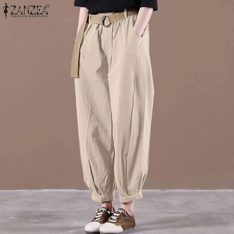 Side Pockets Oversized Long Pants Elastic Waist Loose Elegant Casual Trousers ZANZEA Spring Women Elastic Waist Wide Leg Holiday
Side Pockets Oversized Long Pants Elastic Waist Loose Elegant Casual Trousers ZANZEA Spring Women Elastic Waist Wide Leg Holiday