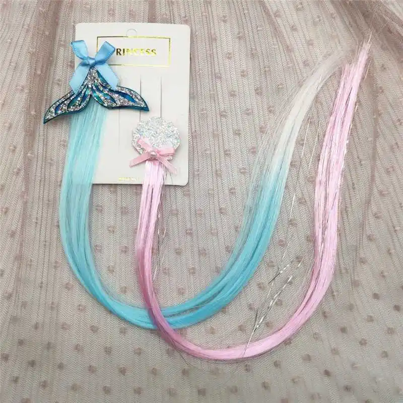 2 Mermaid Hair Clip with Rainbow Hair ribbon Fashion accessories Children's Kids
2 Mermaid Hair Clip with Rainbow Hair ribbon Fashion accessories Children's Kids