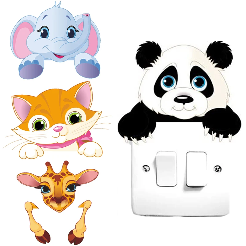 Lovely Animals Switch Stickers Elephant Cat Panda Giraffe Mural Art Kids Room DIY Decorative Living Room Bedroom Light Switch
Lovely Animals Switch Stickers Elephant Cat Panda Giraffe Mural Art Kids Room DIY Decorative Living Room Bedroom Light Switch