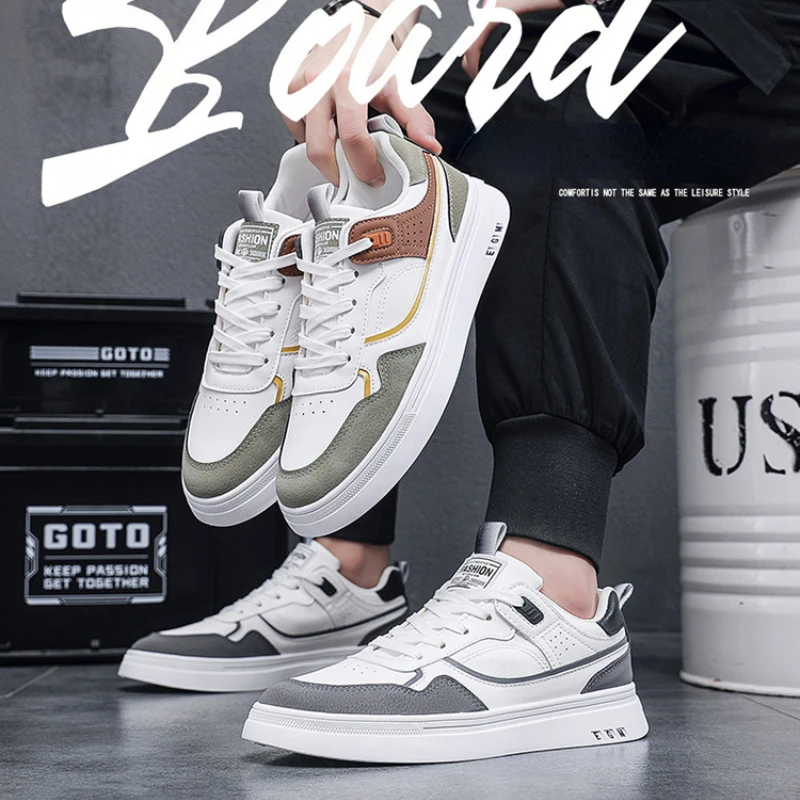 Кроссовки WTEMPO мужские кожаные, повседневная обувь на платформе, Нескользящие, для бега на открытом воздухе, модные дизайнерские, Роскошные, для студентов, лето 
Кроссовки WTEMPO мужские кожаные, повседневная обувь на платформе, Нескользящие, для бега на открытом воздухе, модные дизайнерские, Роскошные, для студентов, лето