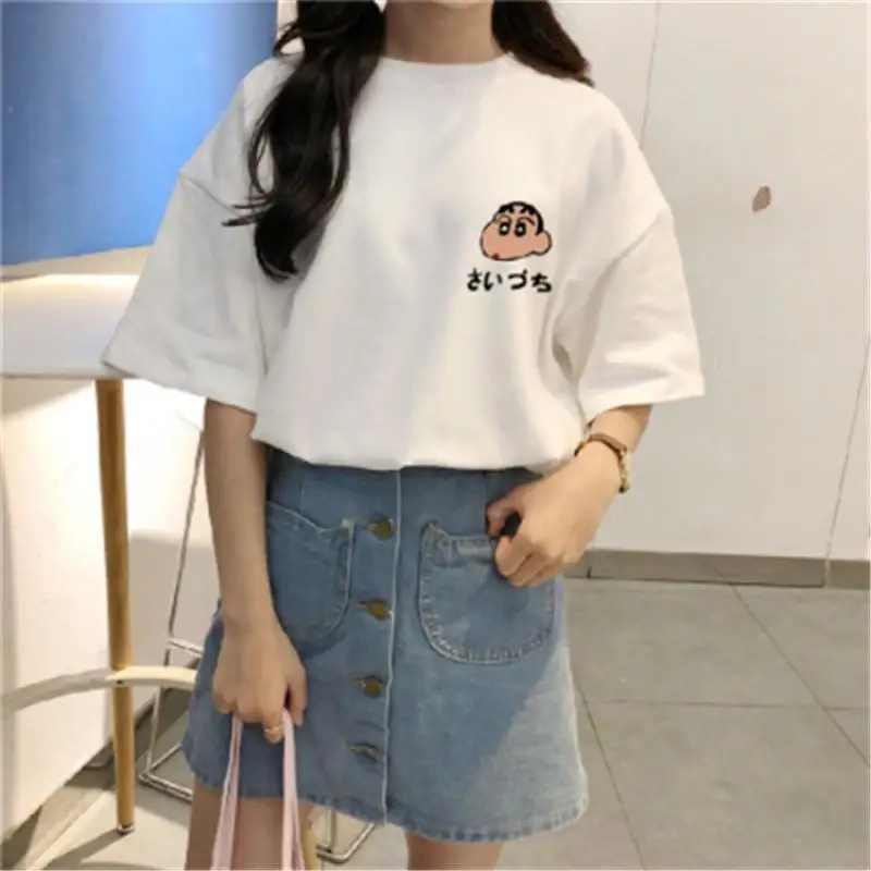 Anti Wrinkle and Non Pilling 2023 Summer Style Crayon Shin-Chan Cartoon Birthday Gift Kawaii Printed T-Shirt Casual Short Sleeve
Anti Wrinkle and Non Pilling 2023 Summer Style Crayon Shin-Chan Cartoon Birthday Gift Kawaii Printed T-Shirt Casual Short Sleeve