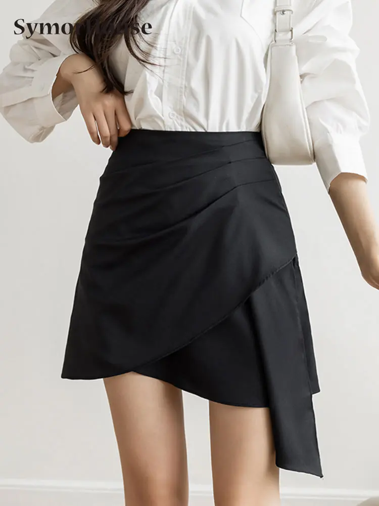 New Folds Skirts Womens 2022 Summer Empire Mini Sexy Package Hips Skirt Black Gray Elegant Casual Asymmetrical Harajuku Clothes
New Folds Skirts Womens 2022 Summer Empire Mini Sexy Package Hips Skirt Black Gray Elegant Casual Asymmetrical Harajuku Clothes