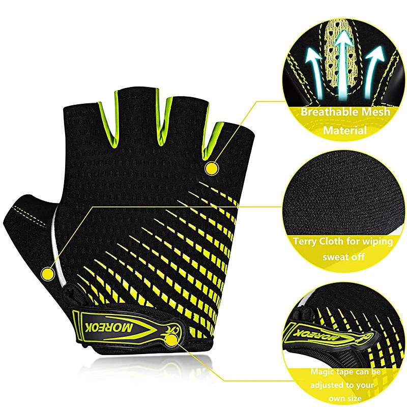 Cycling Gloves Half Finger Fingerless Gloves 5MM Pads Gym Gloves Shock-Absorbing MTB Road Mountain Bike Mitten Cycling Equipment
Cycling Gloves Half Finger Fingerless Gloves 5MM Pads Gym Gloves Shock-Absorbing MTB Road Mountain Bike Mitten Cycling Equipment