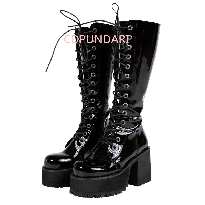 Black Cross Strap Chunky Platform Knee High Boots For Women Punk Style High Heels Gothic Long Boots Autumn Winter Shoes Ladies
Black Cross Strap Chunky Platform Knee High Boots For Women Punk Style High Heels Gothic Long Boots Autumn Winter Shoes Ladies