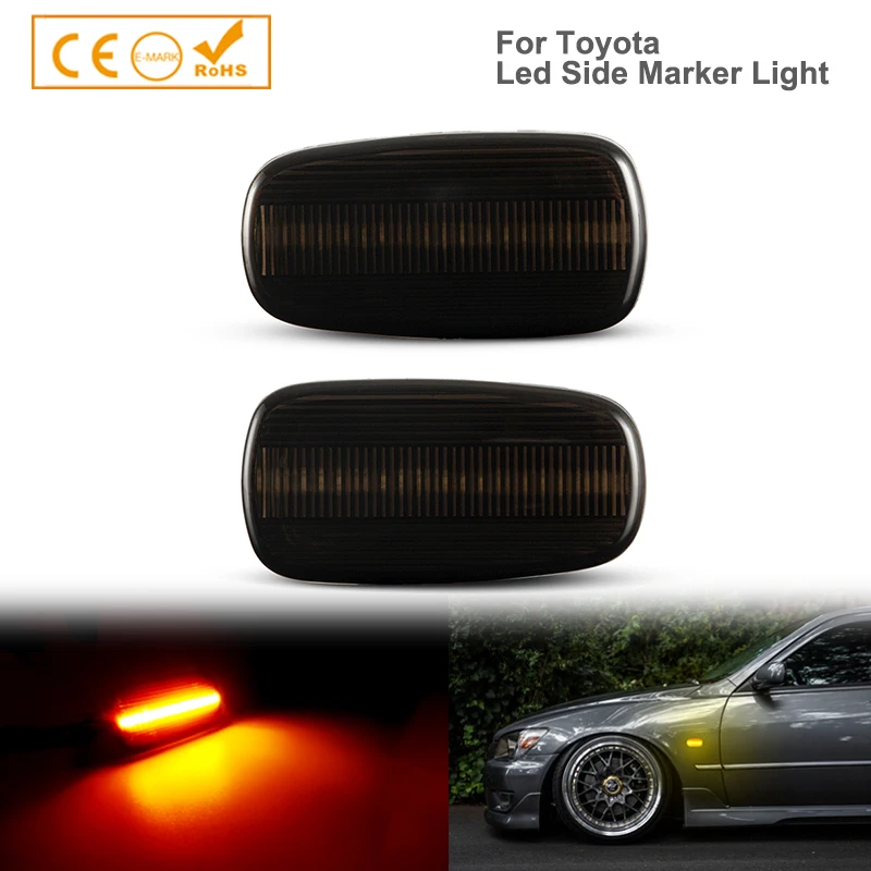 2x Dynamic LED Side Marker Light Turn Signal Lamp For Toyota Land Cruiser 200 Prado 120 Altezza Wish WiLL Cypha VS Prius 2 RAV4
2x Dynamic LED Side Marker Light Turn Signal Lamp For Toyota Land Cruiser 200 Prado 120 Altezza Wish WiLL Cypha VS Prius 2 RAV4