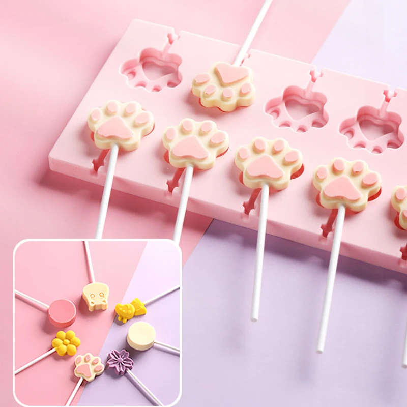 Silicone Lollipop Mold Chocolate Cake Mold Candy Mold DIY Cartoon Cute Pastry Jelly Mold Cake Decorating Form Silicone Bakeware
Silicone Lollipop Mold Chocolate Cake Mold Candy Mold DIY Cartoon Cute Pastry Jelly Mold Cake Decorating Form Silicone Bakeware