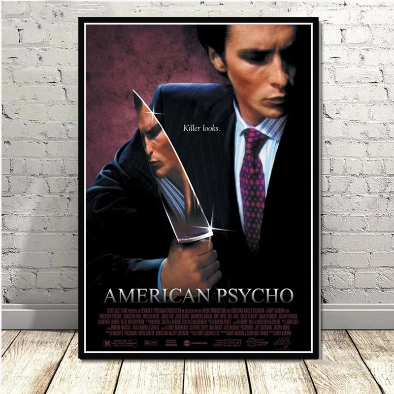 American Psycho Classic Horror Movie Poster Art Canvas Painting Mural HD Picture Print Wall Living Room Home Decor Cuadros Gifts 
American Psycho Classic Horror Movie Poster Art Canvas Painting Mural HD Picture Print Wall Living Room Home Decor Cuadros Gifts