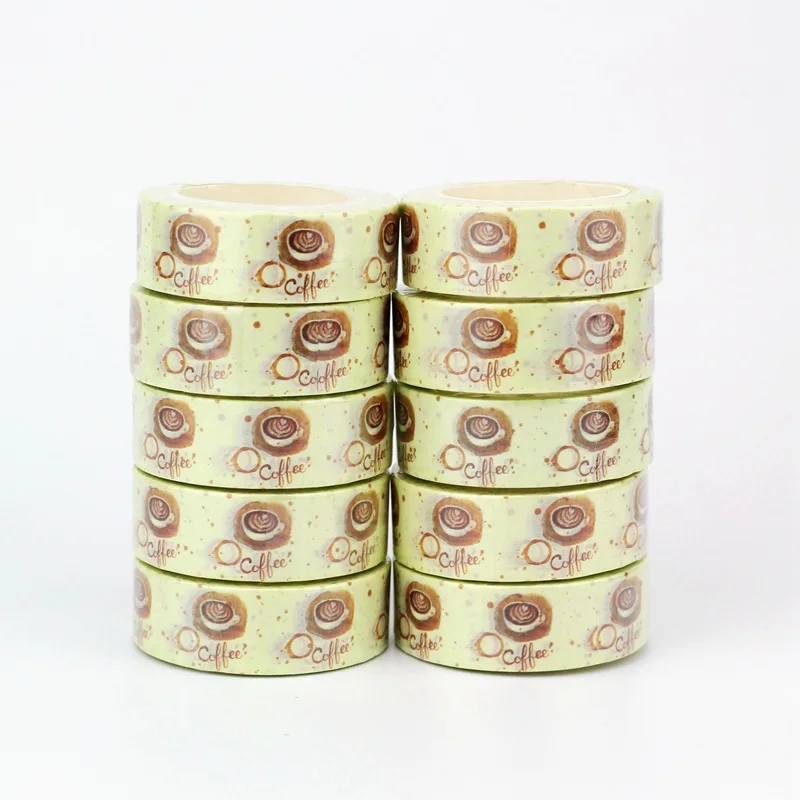 2022 NEW 10pcs Decorative watercolor coffee background Washi Tapes Scrapbooking Planner Adhesive Masking Tape Cute Papeleria
2022 NEW 10pcs Decorative watercolor coffee background Washi Tapes Scrapbooking Planner Adhesive Masking Tape Cute Papeleria