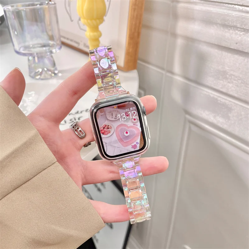 Браслет женский лазерный для Apple Watch 7 41 мм 45 мм 38 мм 40 мм 42 44 мм
Браслет женский лазерный для Apple Watch 7 41 мм 45 мм 38 мм 40 мм 42 44 мм