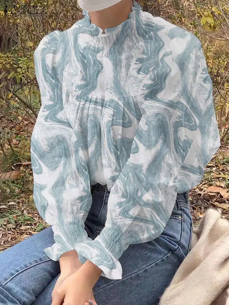 ZANZEA Holiday Turtleneck Shirts Casual Printed Camisas Oversized Tunic 2022 Fashion Long Sleeve Tops Women Spring Autumn Blouse
ZANZEA Holiday Turtleneck Shirts Casual Printed Camisas Oversized Tunic 2022 Fashion Long Sleeve Tops Women Spring Autumn Blouse