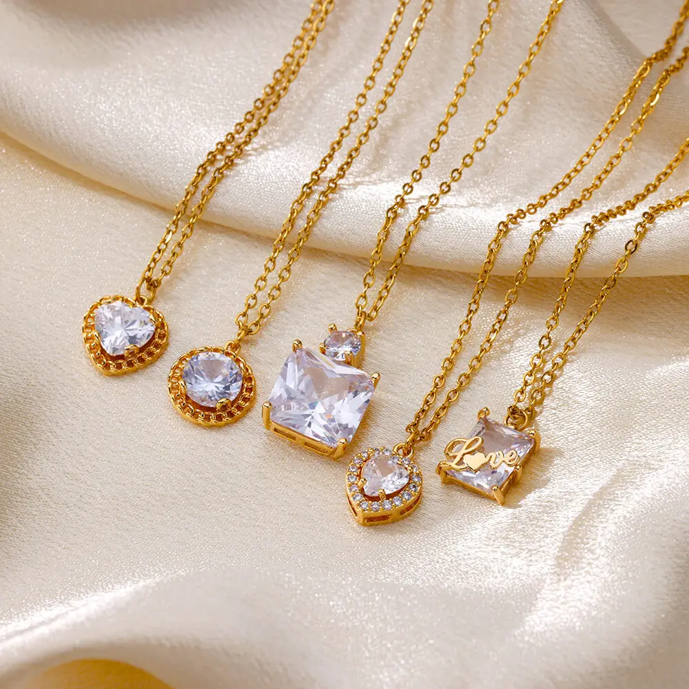 Zircon Heart Necklace for Women Stainless Steel Romantic Couple Chains Necklaces 2023 New Luxury Wedding Jewelry free shipping
Zircon Heart Necklace for Women Stainless Steel Romantic Couple Chains Necklaces 2023 New Luxury Wedding Jewelry free shipping