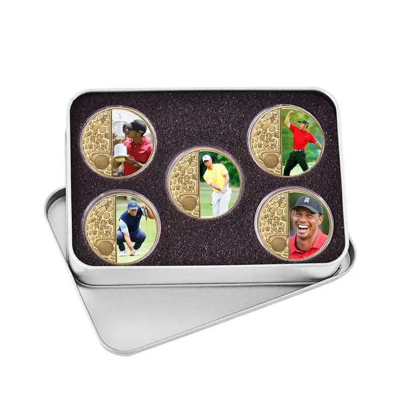US Golfer Eldrick Tiger Woods Gold Plated Commemorative Coins Collectible Sports Golf Challenge Coin Souvenir Gifts for Boys
US Golfer Eldrick Tiger Woods Gold Plated Commemorative Coins Collectible Sports Golf Challenge Coin Souvenir Gifts for Boys