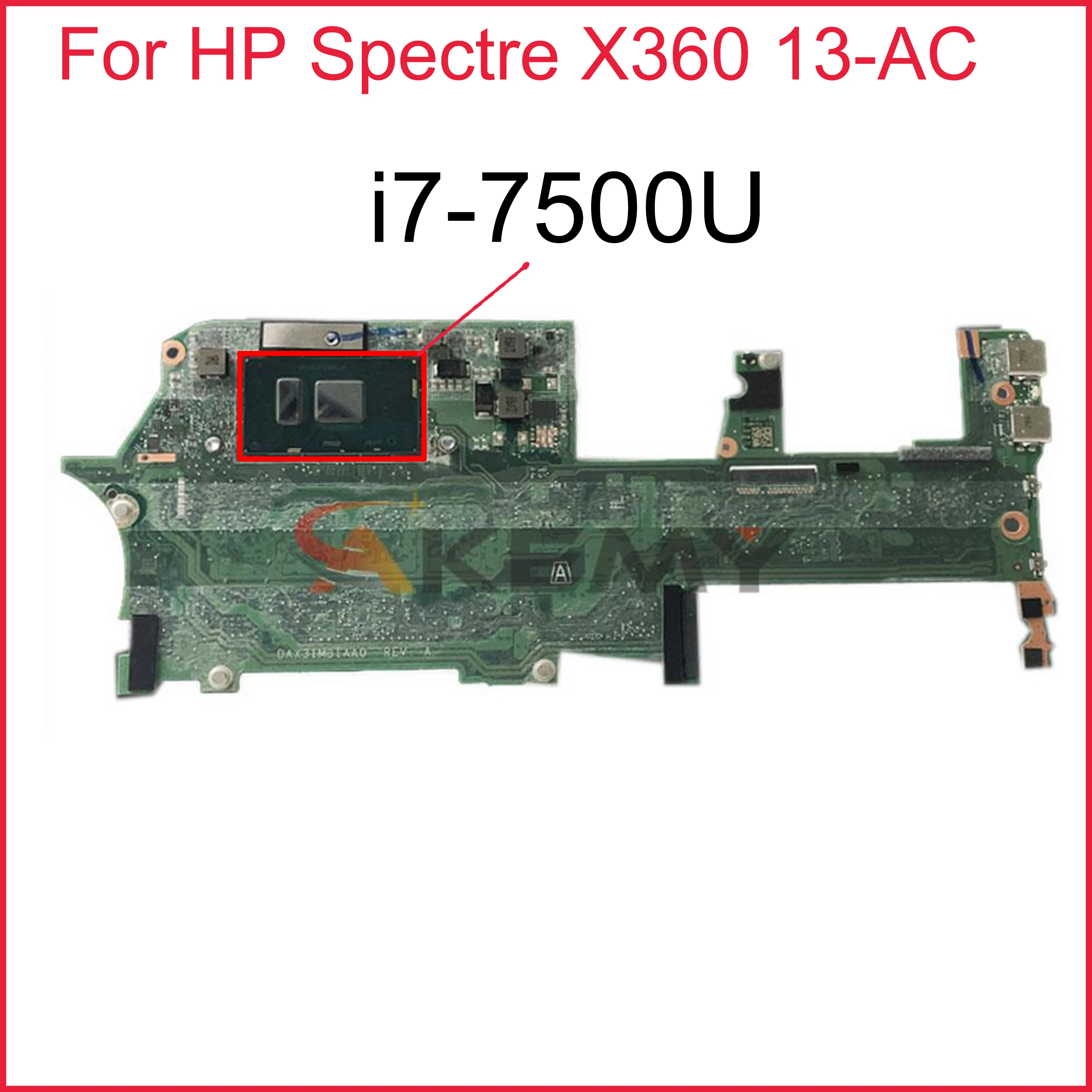 Оригинальная материнская плата для ноутбука HP Spectre X360 13-AC 918041-601 918041-001 с SR341 i7-7500U 8 Гб RAM DAX31MB1AA0
Оригинальная материнская плата для ноутбука HP Spectre X360 13-AC 918041-601 918041-001 с SR341 i7-7500U 8 Гб RAM DAX31MB1AA0