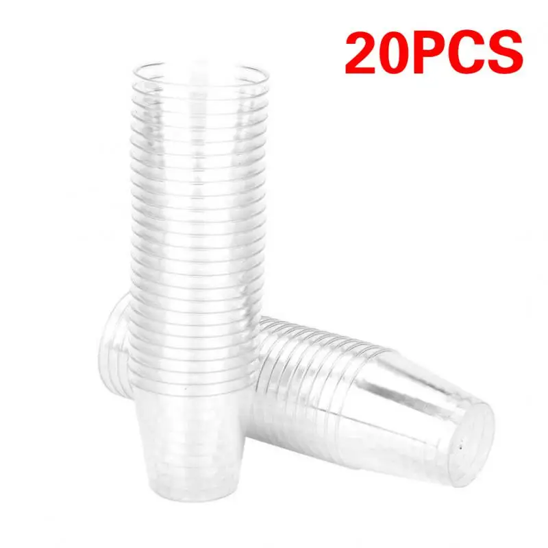20pcs Disposable Plastic Cups 30ml Transparent Wine Cup Birthday Party Outdoor Picnic Wedding Drinkware Eco-friendly Reusable
20pcs Disposable Plastic Cups 30ml Transparent Wine Cup Birthday Party Outdoor Picnic Wedding Drinkware Eco-friendly Reusable