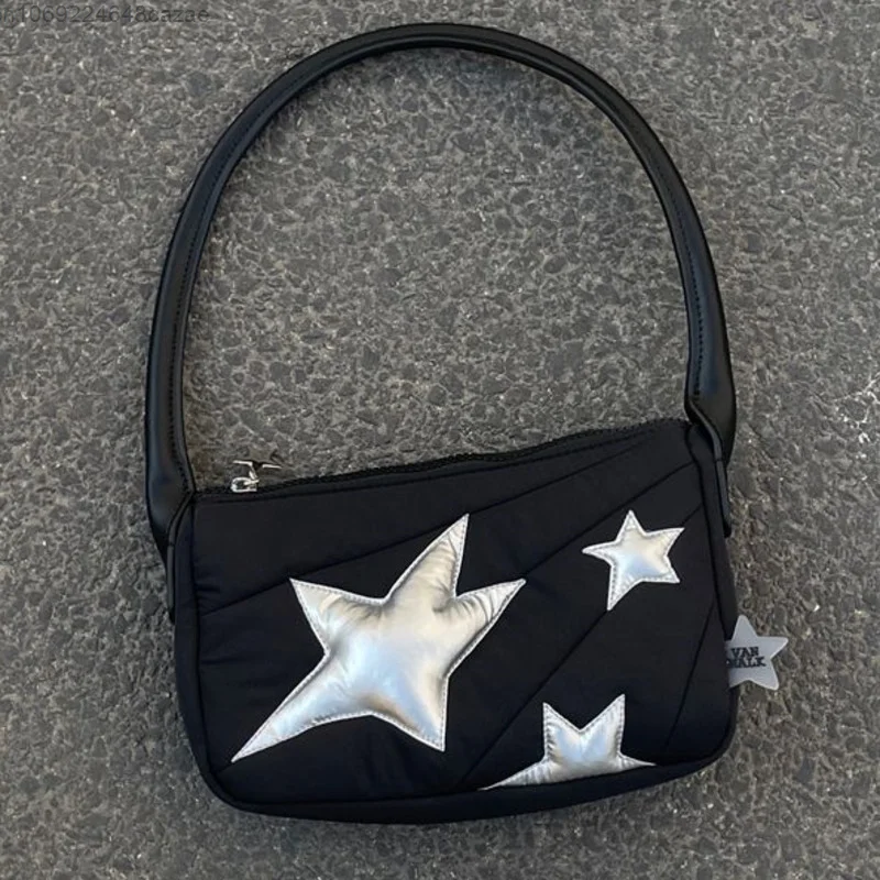 Punk Y2k Women's Bag Street Vintage Black Shoulder Bag Star Decor Mini Bag Korean Trendy Tote Bag 2023 Versatile Gothic Handbags
Punk Y2k Women's Bag Street Vintage Black Shoulder Bag Star Decor Mini Bag Korean Trendy Tote Bag 2023 Versatile Gothic Handbags