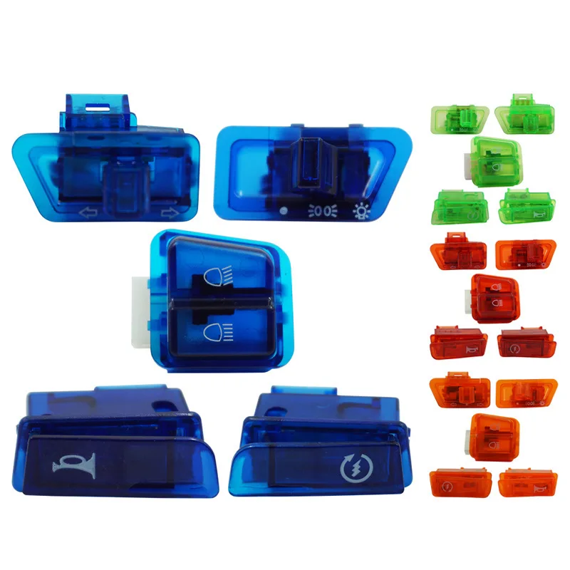 Motorcycle switch accessories for color headlight steering switch three wire distance dimming horn Zhongsha start switch
Motorcycle switch accessories for color headlight steering switch three wire distance dimming horn Zhongsha start switch