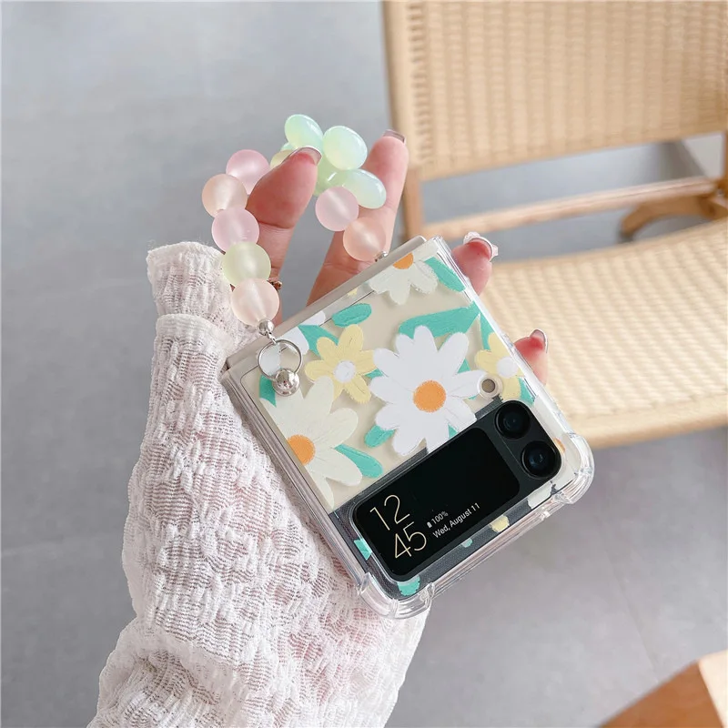 For Samsung Galaxy Z Flip 3 Phone Case Folding Mobile Phone Shell for Samsung Z Flip 3 Flower Soft TPU Shell Case with Lanyard
For Samsung Galaxy Z Flip 3 Phone Case Folding Mobile Phone Shell for Samsung Z Flip 3 Flower Soft TPU Shell Case with Lanyard