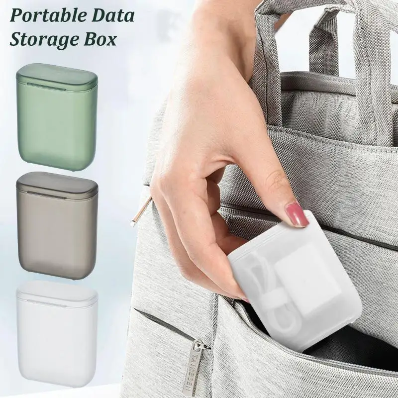 Portable Data Storage Box With Cover Headphone Charger Mobile Phone Travel Transparent Cable Wire Container Box In Office Home
Portable Data Storage Box With Cover Headphone Charger Mobile Phone Travel Transparent Cable Wire Container Box In Office Home
