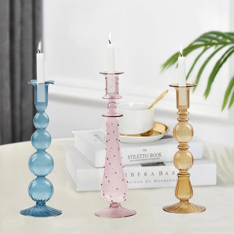 European Retro Crystal CandlestickGlass Candle Holder Home Decor Wedding Decoration Home Decoration Accessories Dropshipping
European Retro Crystal CandlestickGlass Candle Holder Home Decor Wedding Decoration Home Decoration Accessories Dropshipping