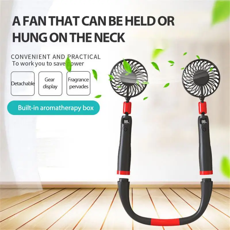 Two-in-one Hanging Fans Air Cooler Cooling Wearable Neckband Fans Mini Neck Fan Portable Folding Fan Rechargeable Sports
Two-in-one Hanging Fans Air Cooler Cooling Wearable Neckband Fans Mini Neck Fan Portable Folding Fan Rechargeable Sports