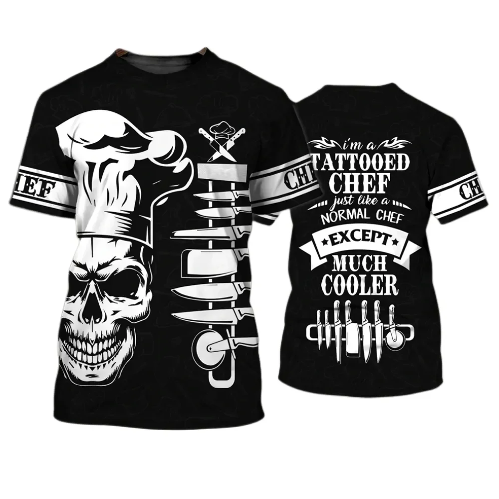 Chef Cooking T Shirt Fake Suit Print Tee Summer Quick Dry Funny Uniform Oversized Short Sleeve Top High Quality O-neck Tees
Chef Cooking T Shirt Fake Suit Print Tee Summer Quick Dry Funny Uniform Oversized Short Sleeve Top High Quality O-neck Tees