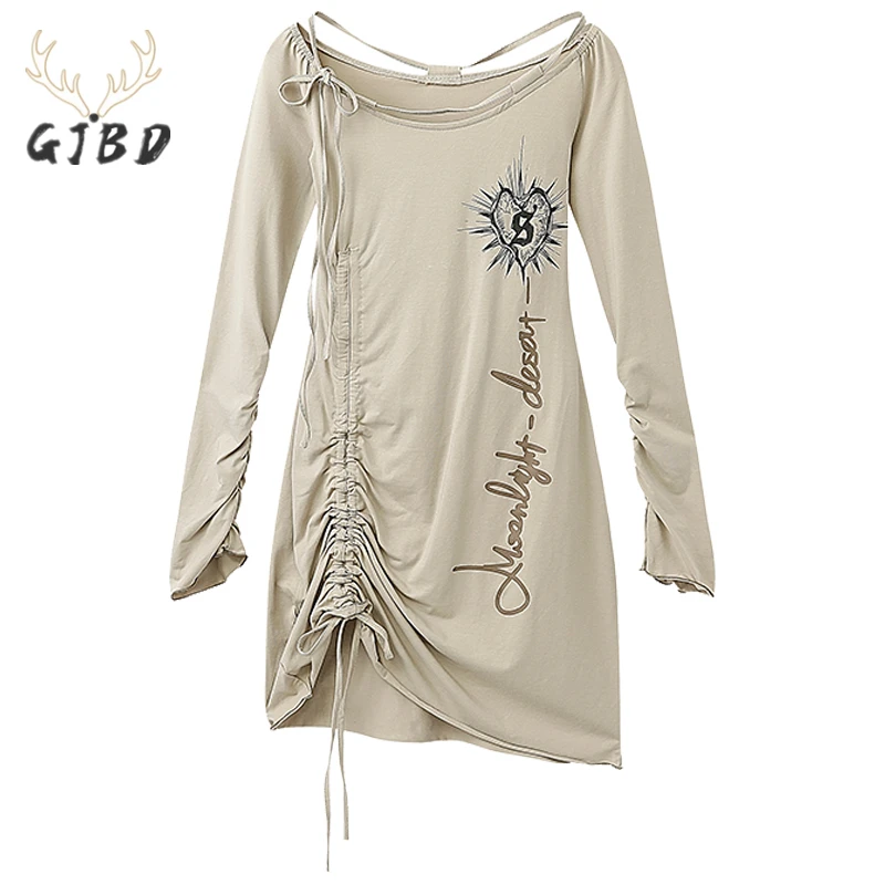 Women's Straps Dress Drawstring Asymmetrical Long Sleeves Casual Vintage Fashion High Waist Sexy Short Skirt Ladies Summer
Women's Straps Dress Drawstring Asymmetrical Long Sleeves Casual Vintage Fashion High Waist Sexy Short Skirt Ladies Summer