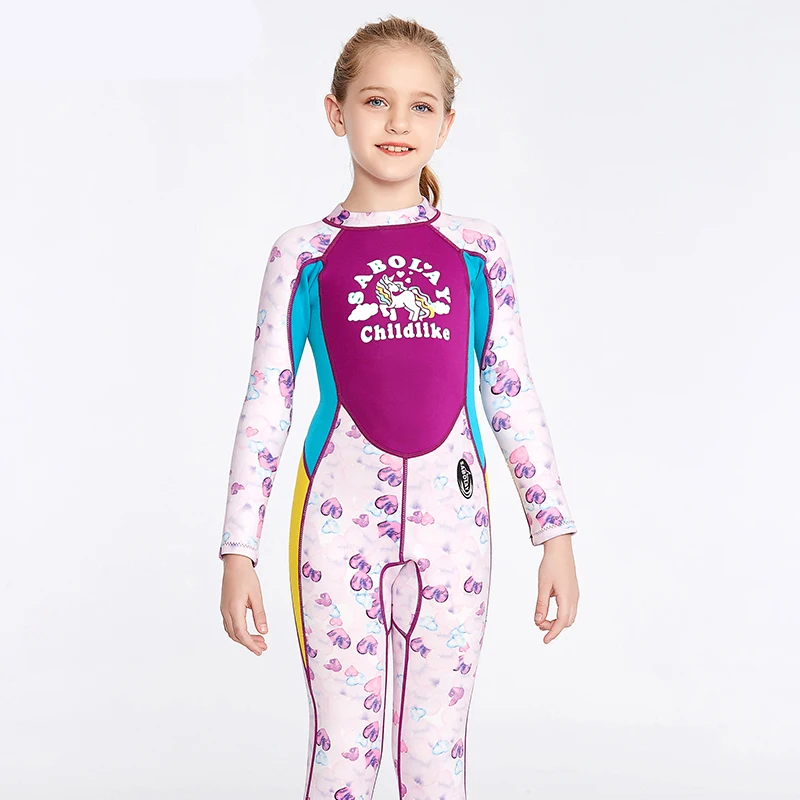 New Neoprene Kids Wetsuit 2.5mm Underwater Keep Warm Children Diving Suit Girls Long Sleeve Swimwear for Scuba Kayak Surfing 
New Neoprene Kids Wetsuit 2.5mm Underwater Keep Warm Children Diving Suit Girls Long Sleeve Swimwear for Scuba Kayak Surfing