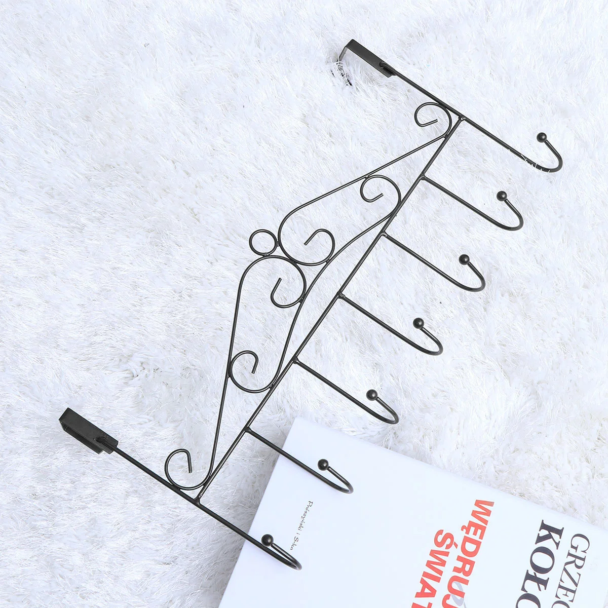 7 Hooks Bathroom Over Door Hanger for Towel Coat Clothes Hat Hanging Iron Hanger (Black)
7 Hooks Bathroom Over Door Hanger for Towel Coat Clothes Hat Hanging Iron Hanger (Black)