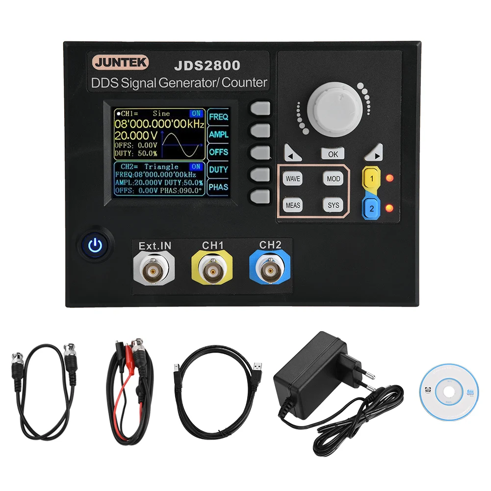 JDS2800 AC100-240V DDS Function Arbitrary Waveform Signal Generator + Software(15MHz EU plug) Signal Signal Signal Signal
JDS2800 AC100-240V DDS Function Arbitrary Waveform Signal Generator + Software(15MHz EU plug) Signal Signal Signal Signal