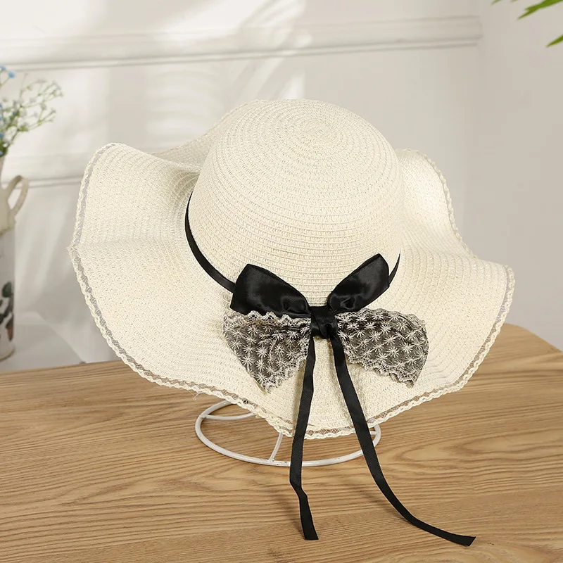 New Straw Hat For Women Ladies Beach Bow Sunscrean Cap Wide-Brimmed Fashion Wave Edge UV Protectio
New Straw Hat For Women Ladies Beach Bow Sunscrean Cap Wide-Brimmed Fashion Wave Edge UV Protectio