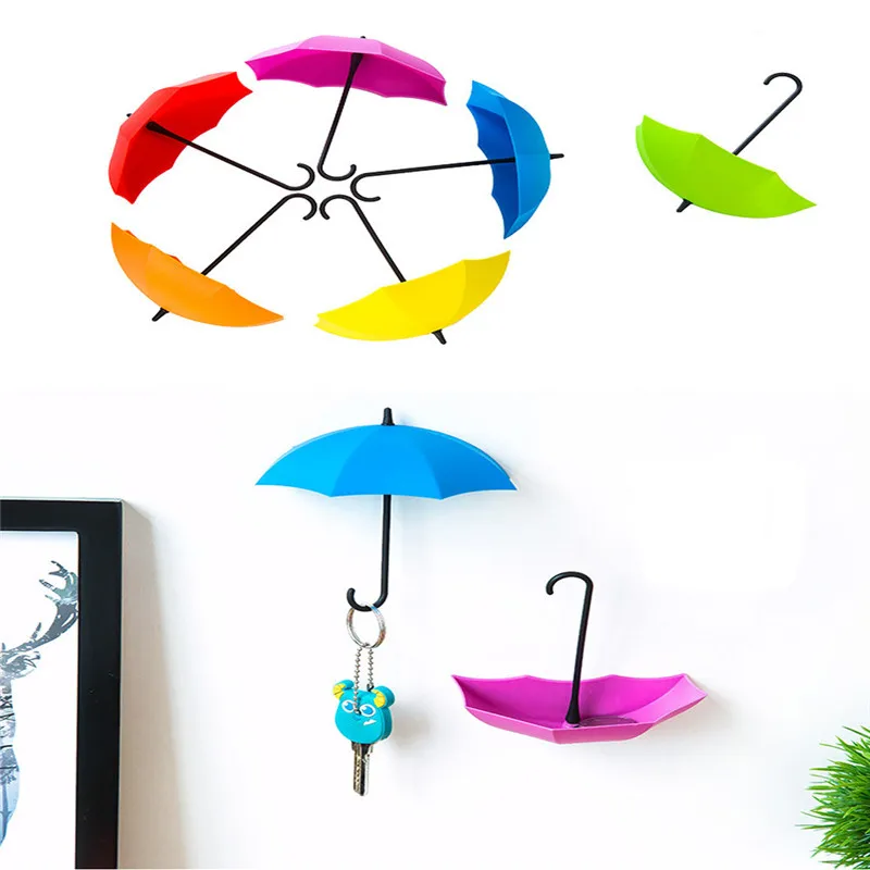 3pcs/set Wall Hook Cute Umbrella Wall Mount Key Holder Hanger Organizer Durable Bathroom Organizer Sundries Wall Shelf Storage 
3pcs/set Wall Hook Cute Umbrella Wall Mount Key Holder Hanger Organizer Durable Bathroom Organizer Sundries Wall Shelf Storage