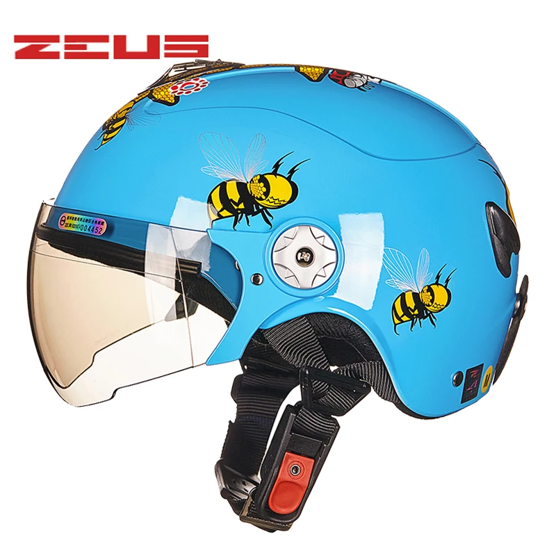 

ZUES-108 Cute Children's Motorcycle Motocbike Helmet Boy Girl Scooter Bike Helmet ABS Semi-covered Cascos Para Moto Casque