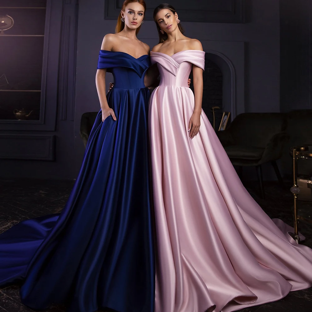 Simple Formal Evening Dress 2022 Satin Off The Shoulder A-Line Party Gowns Modern Sleeveless Floor-Length Prom Dress Custom Made
Simple Formal Evening Dress 2022 Satin Off The Shoulder A-Line Party Gowns Modern Sleeveless Floor-Length Prom Dress Custom Made