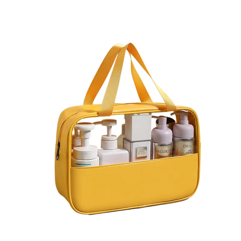 Wholesale PU Leather PVC Cosmetic Bag Large Capacity Zipper Wash Bag Waterproof Bath Bag Set
Wholesale PU Leather PVC Cosmetic Bag Large Capacity Zipper Wash Bag Waterproof Bath Bag Set