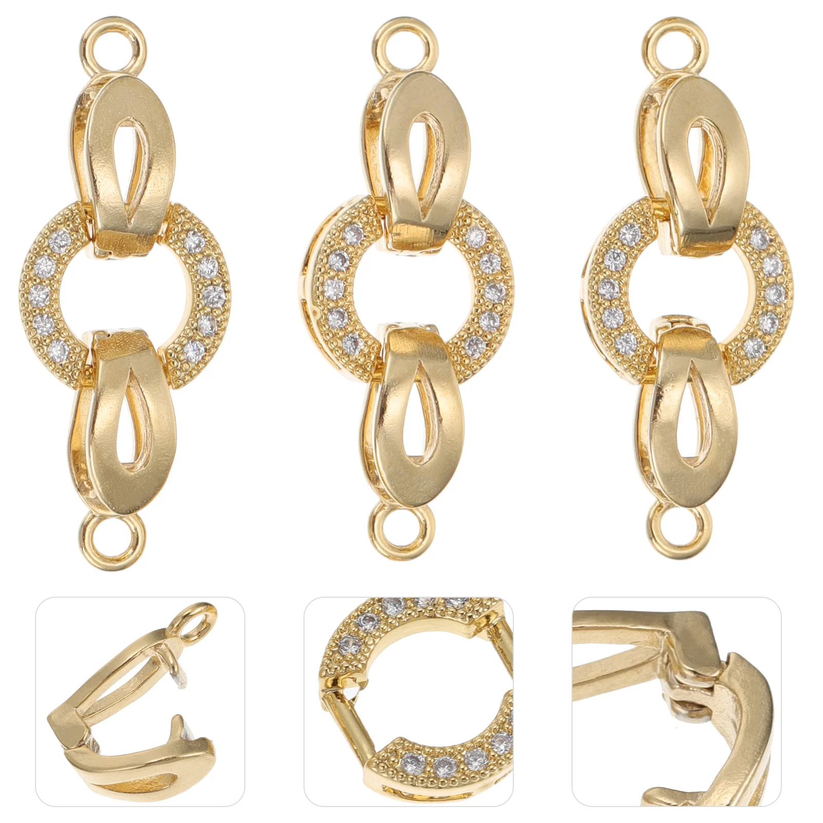 3 Pcs Connection Buckle Copper Clasp Jewelry Accessory Bracelet Beaded Choker Necklace Connector DIY Pearl Rubber bands for
3 Pcs Connection Buckle Copper Clasp Jewelry Accessory Bracelet Beaded Choker Necklace Connector DIY Pearl Rubber bands for